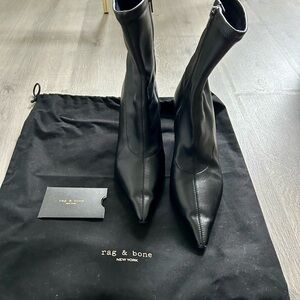 Rag & Bone Black Heeled Boots